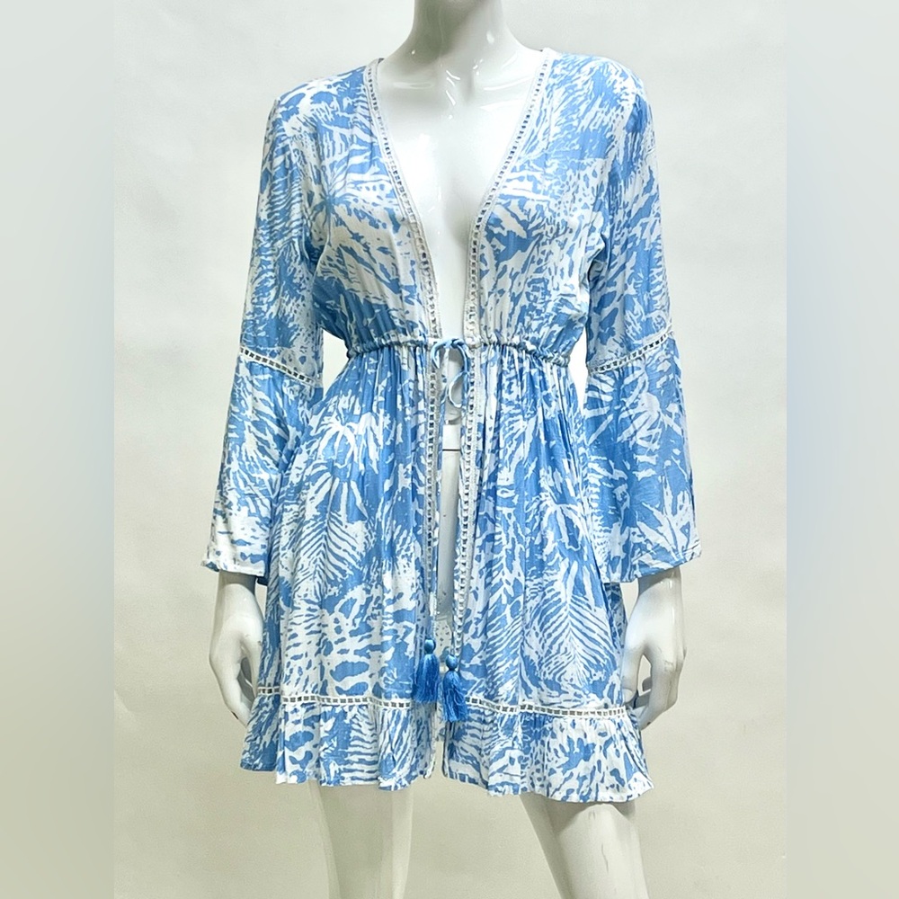 NWT BLUE ISLAND KIMONO Cover up